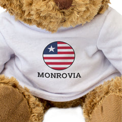 MONROVIA (LIBERIA FLAG ROUNDEL) - Teddy Bear - Cute Funny Souvenir Gift Present