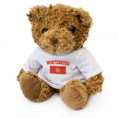MONTENEGRO + FLAG - Teddy Bear - Cute Cuddly Soft - Funny Souvenir Gift Present