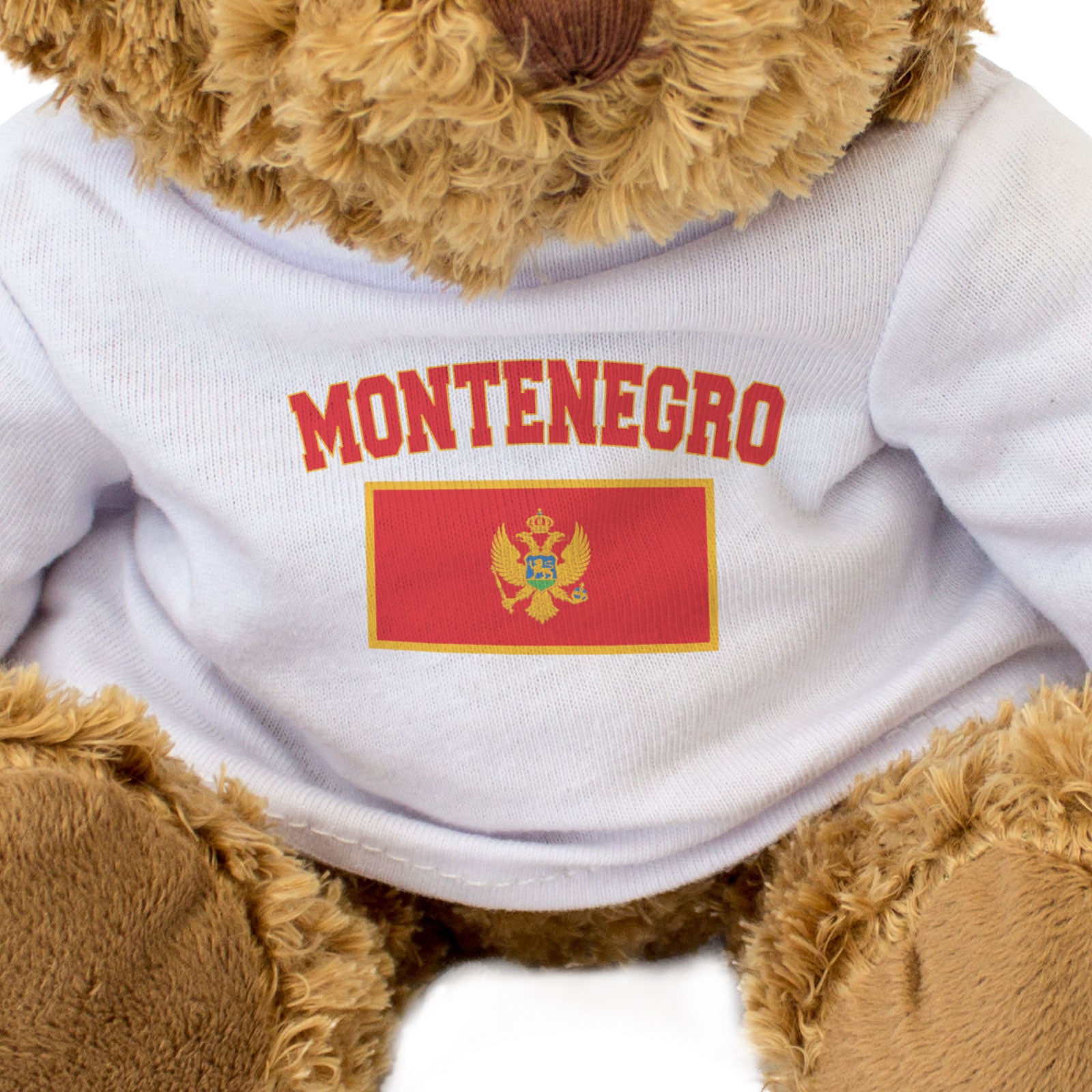 MONTENEGRO + FLAG - Teddy Bear - Cute Cuddly Soft - Funny Souvenir Gift Present