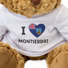I LOVE MONTSERRAT FLAG - Teddy Bear - Cute Cuddly - Funny Caribbean Gift Present