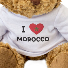 I Love Morocco Flag - Teddy Bear