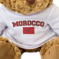 MOROCCO + FLAG - Teddy Bear - Cute Funny Soft - Moroccan Souvenir Gift Present