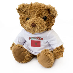 MOROCCO + FLAG - Teddy Bear - Cute Soft - Funny Moroccan Souvenir Gift Present