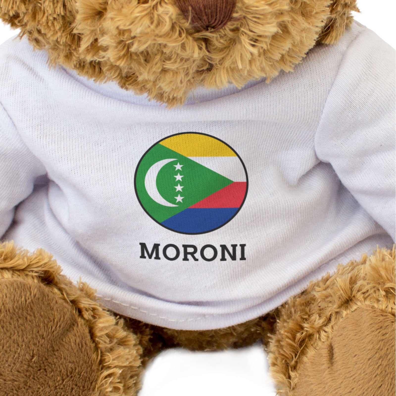 MORONI (COMOROS FLAG ROUNDEL) - Teddy Bear - Cute Funny Souvenir Gift Present