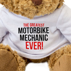 THE GREATEST MOTORBIKE MECHANIC EVER - Teddy Bear - Cute Cuddly - Gift Present
