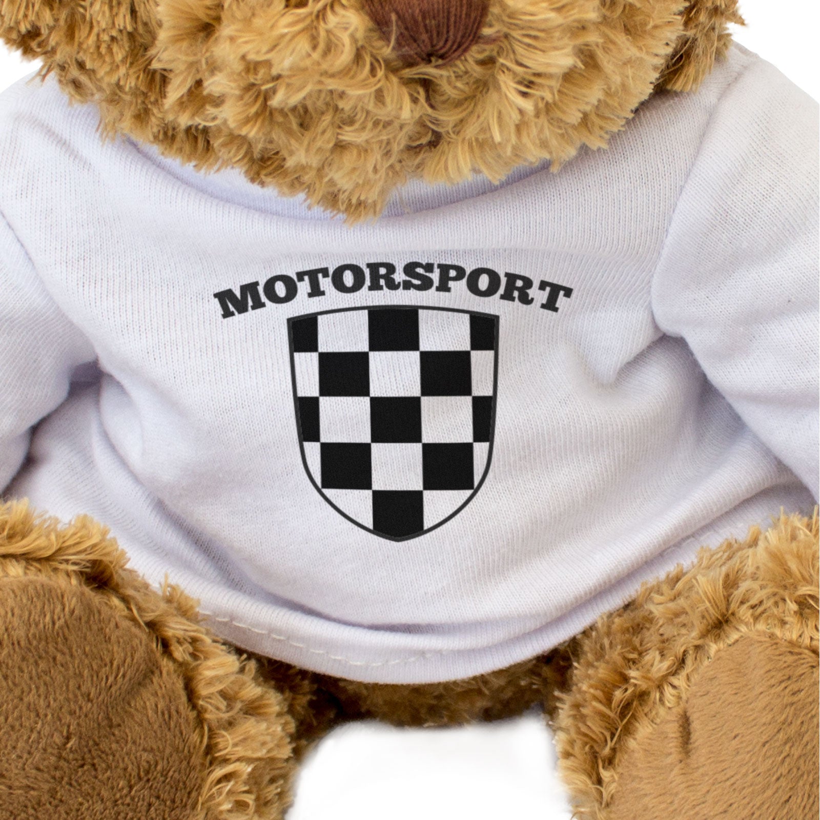 MOTORSPORT (CHEQUERED FLAG) - Teddy Bear - Cute Cuddly Soft - Gift Present