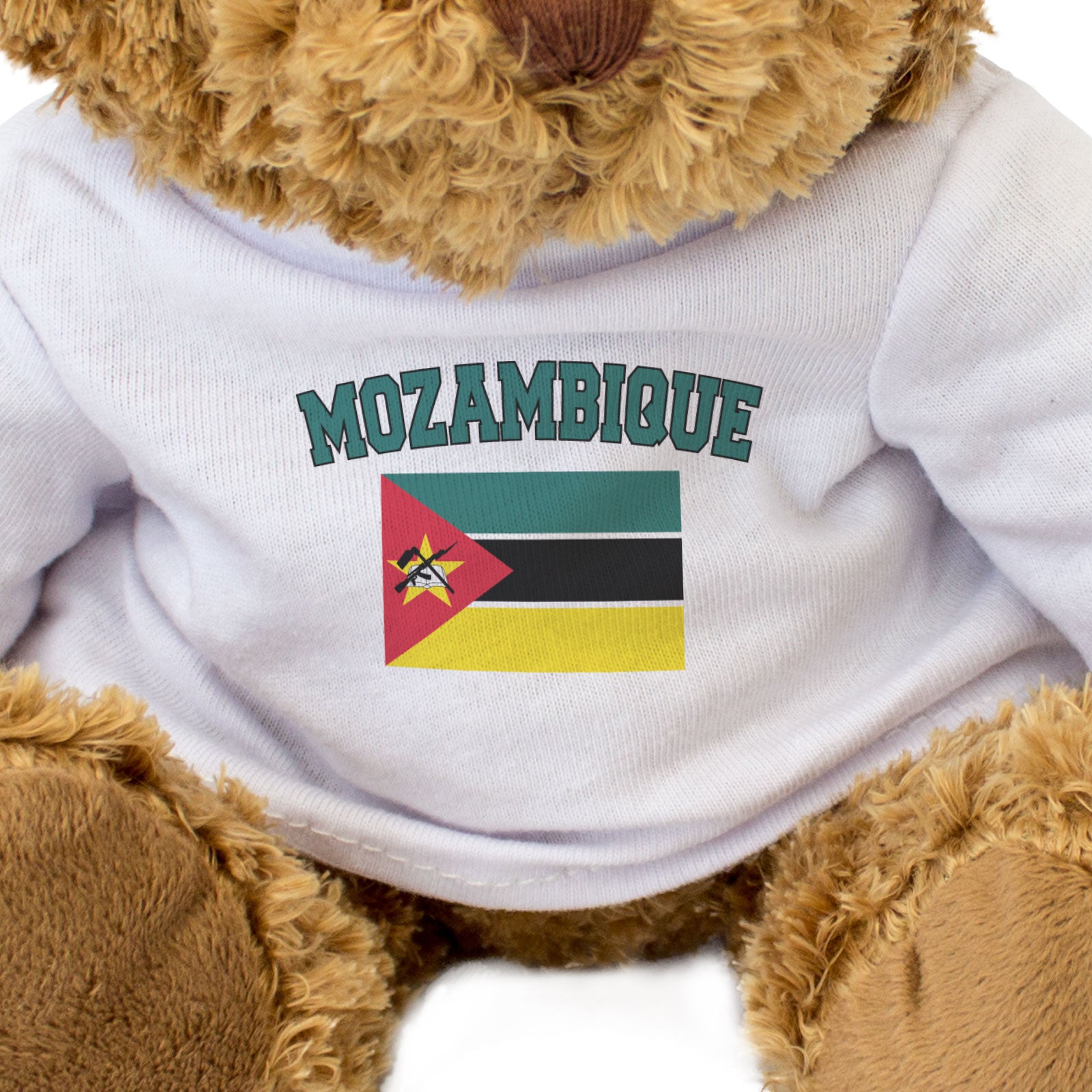 MOZAMBIQUE + FLAG - Teddy Bear - Cute Cuddly Soft - Funny Souvenir Gift Present