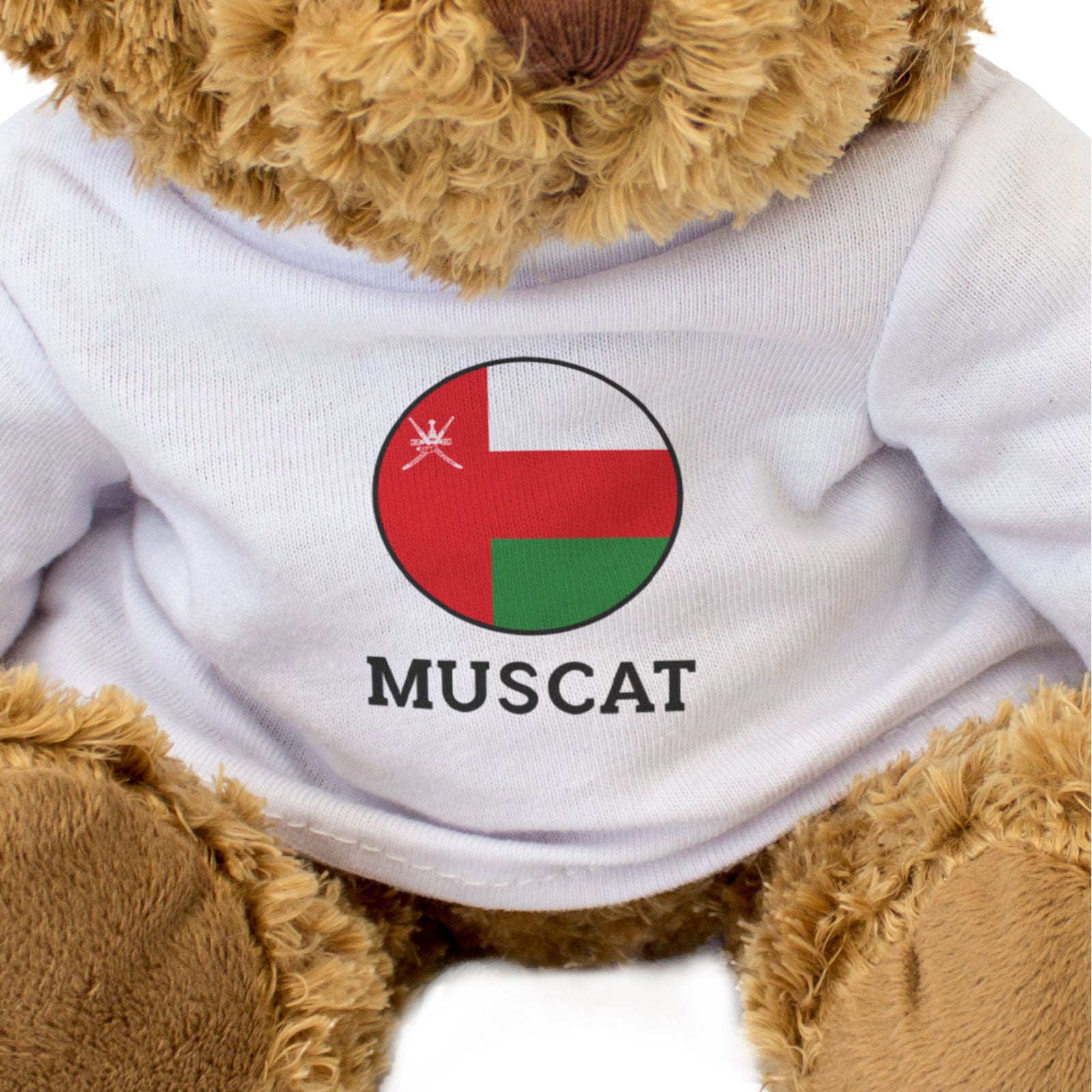 MUSCAT (OMAN FLAG ROUNDEL) - Teddy Bear - Funny Souvenir Gift Present