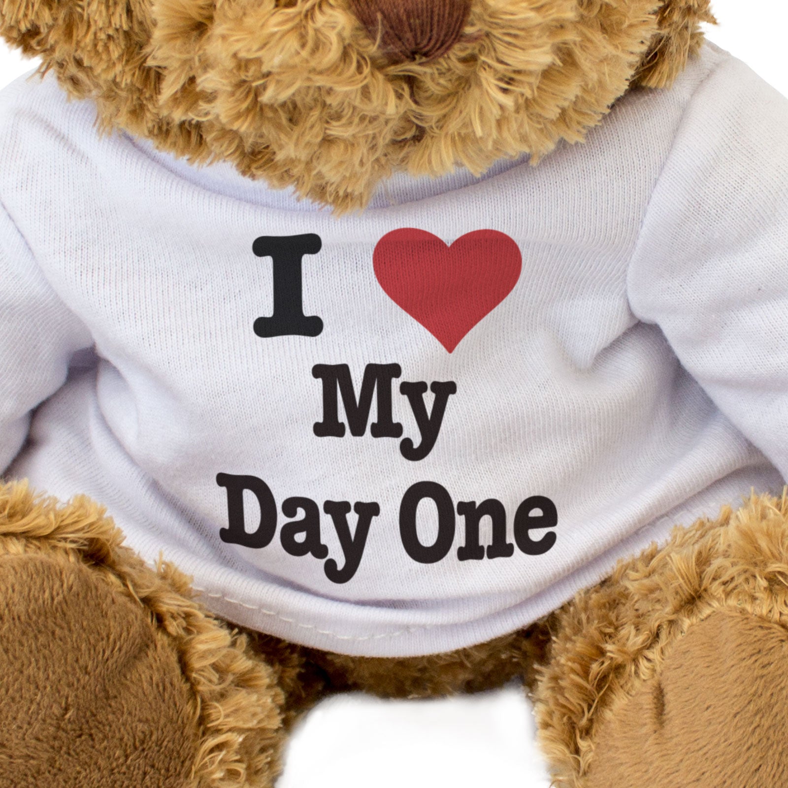 I LOVE MY DAY ONE - Teddy Bear - Cute Cuddly Soft Adorable - Gift Present