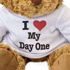 I LOVE MY DAY ONE - Teddy Bear - Cute Cuddly Soft Adorable - Gift Present