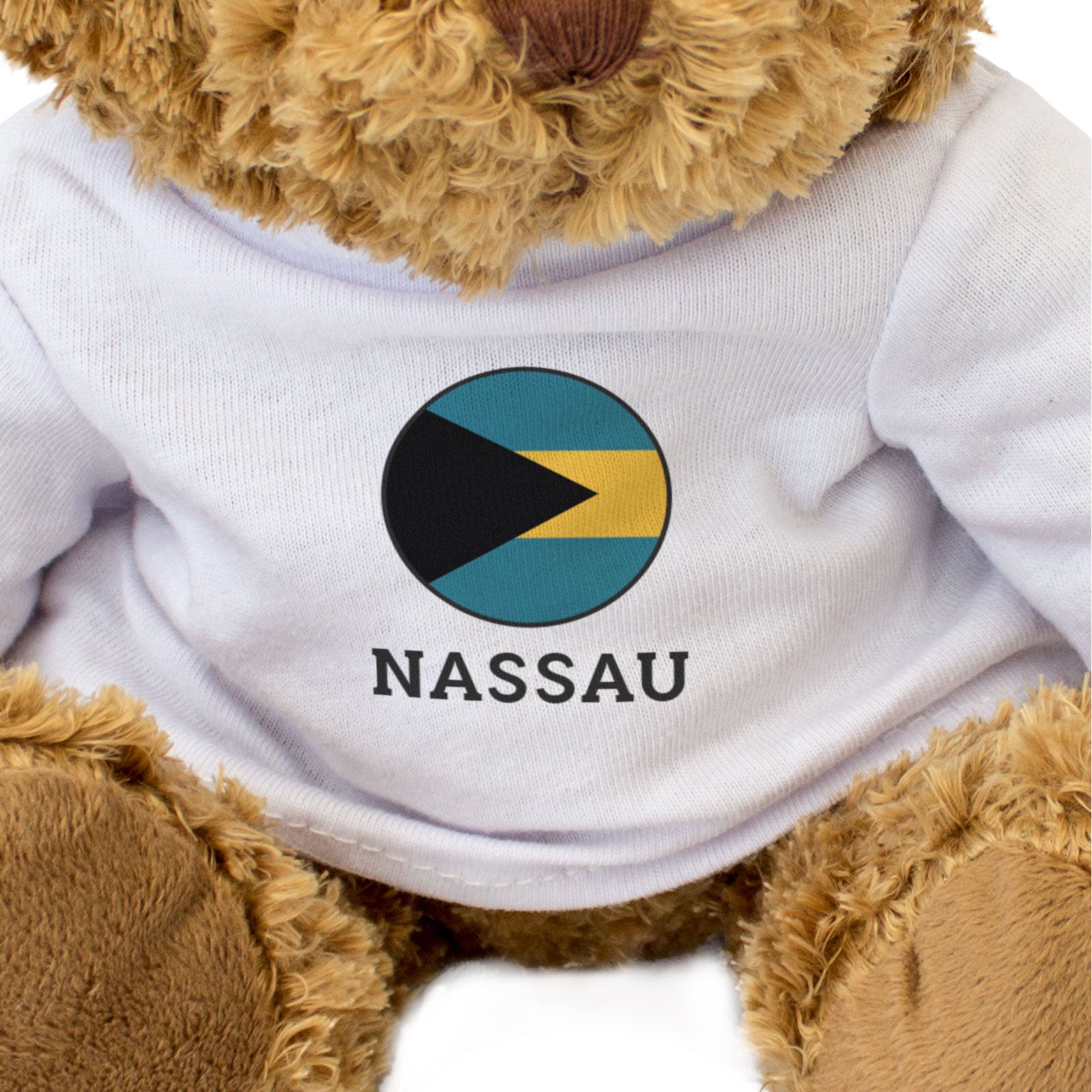 NASSAU (BAHAMAS FLAG ROUNDEL) - Teddy Bear - Cute - Souvenir Gift Present