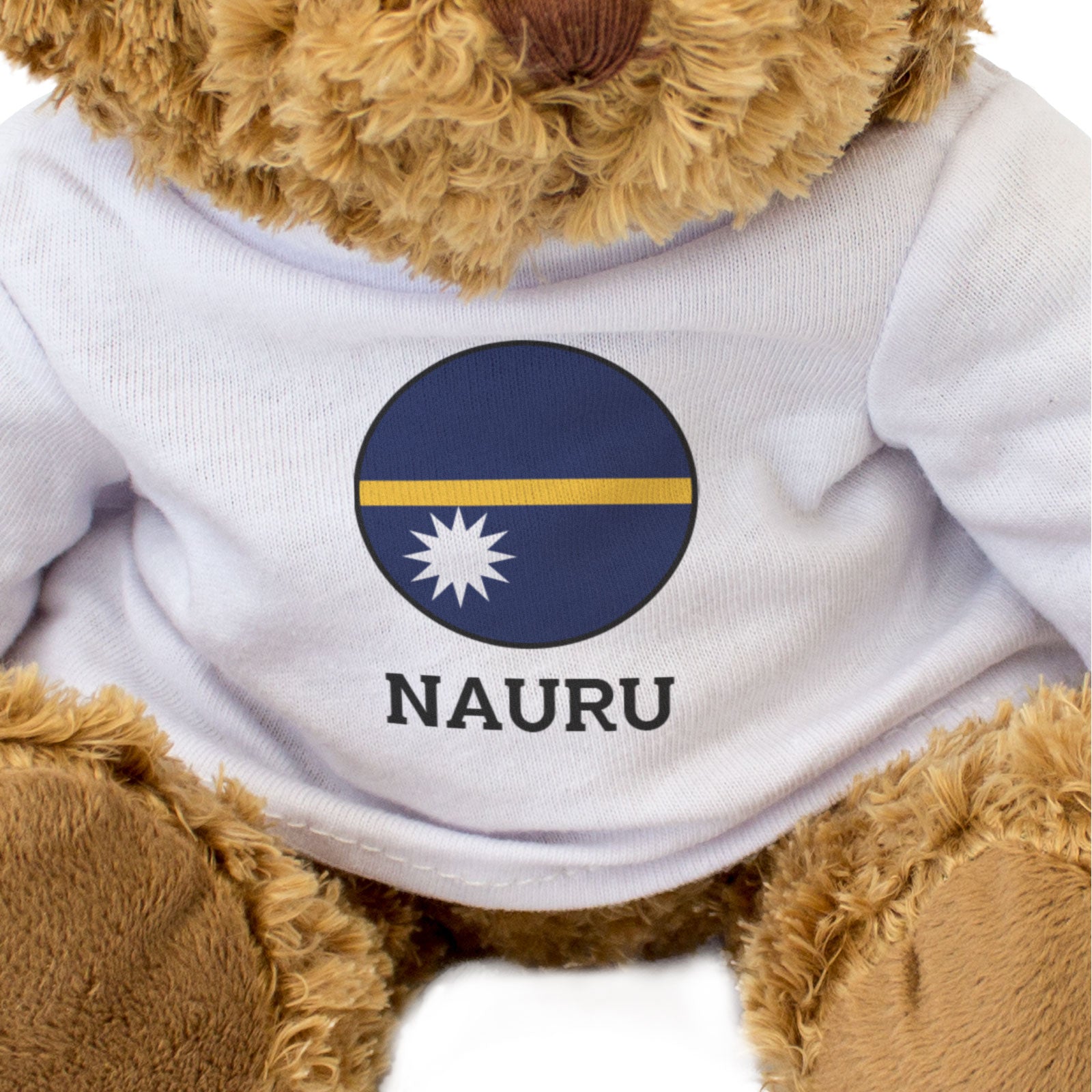 NAURU FLAG ROUNDEL - Teddy Bear - Cute Cuddly Soft - Nauruan Gift Present