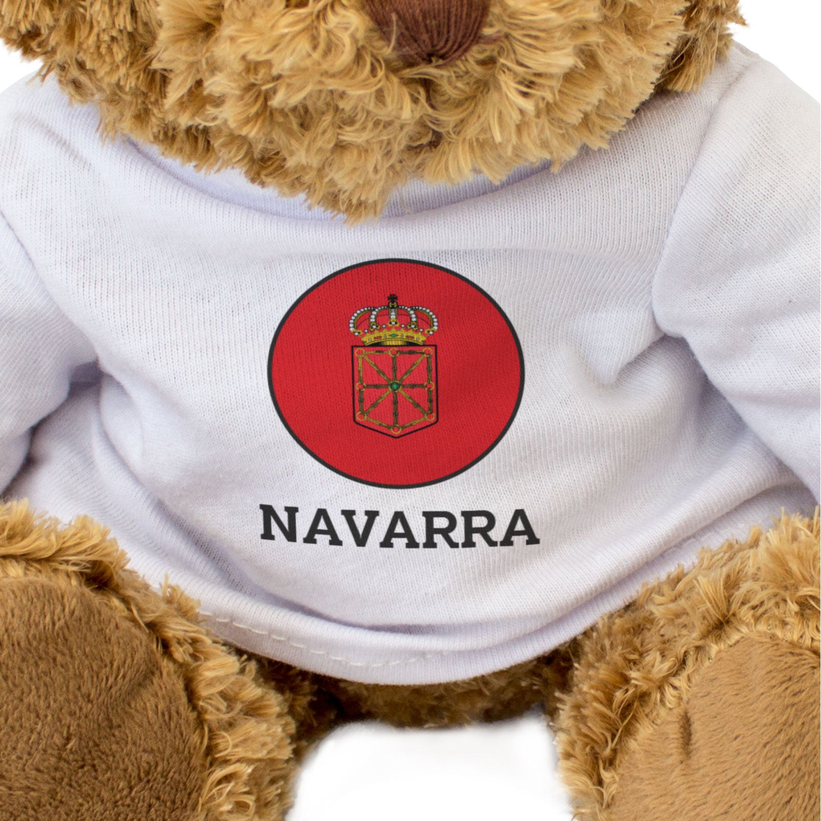 NAVARRA FLAG ROUNDEL - Teddy Bear - Cute Cuddly - Spain Souvenir Gift Present