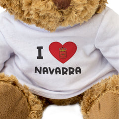 I LOVE NAVARRA FLAG - Teddy Bear - Cute Cuddly Soft - Spain Gift Present