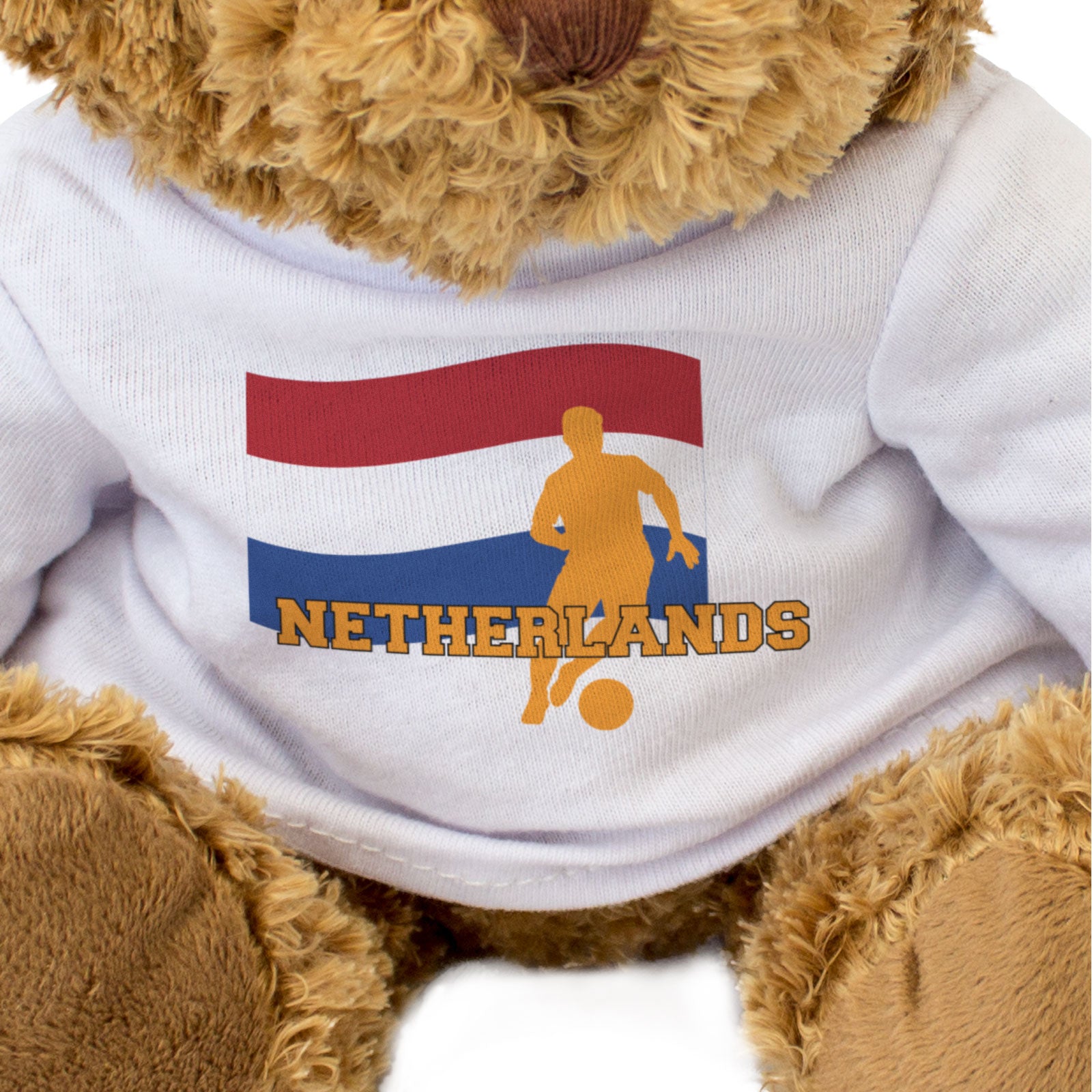 NETHERLANDS FLAG (FOOTBALL) - Teddy Bear - Cute - Dutch Soccer Fan Gift Present