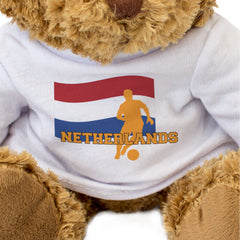 NETHERLANDS FLAG (FOOTBALL) - Teddy Bear - Cute - Dutch Soccer Fan Gift Present