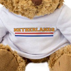 NETHERLANDS FLAG STRIPES - Teddy Bear - Cute Funny - Dutch Souvenir Gift Present