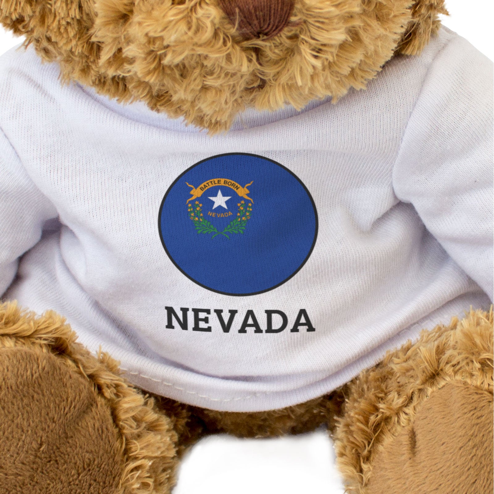 NEVADA FLAG ROUNDEL - Teddy Bear - Cute Cuddly Soft - USA Gift Present