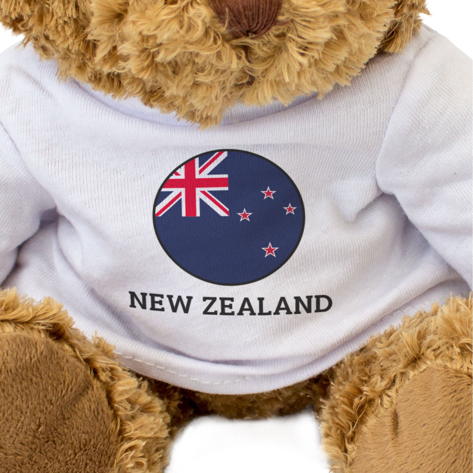 NEW ZEALAND FLAG ROUNDEL - Teddy Bear - Cute Cuddly Soft - Kiwi Gift Present