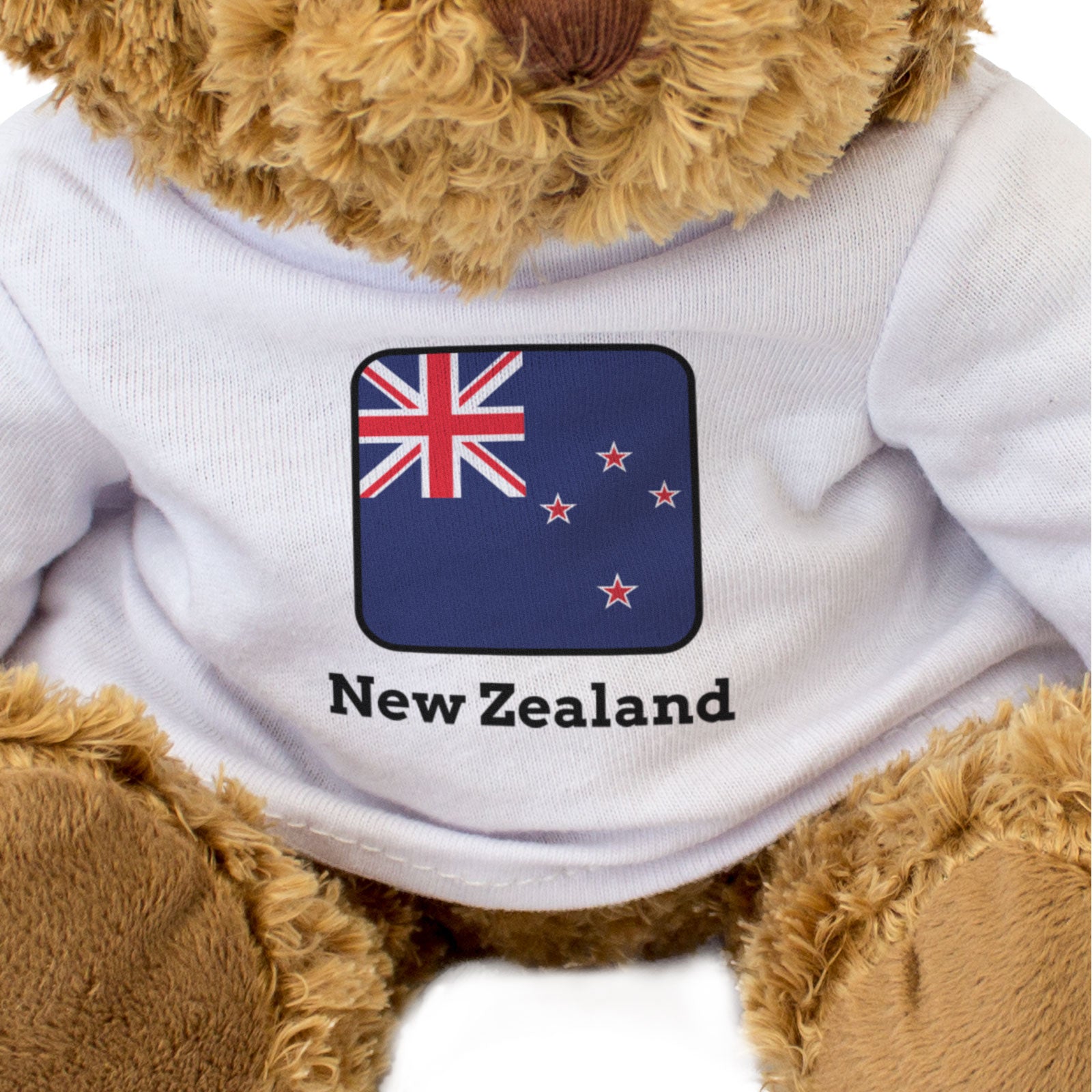NEW ZEALAND FLAG SQUARE - Teddy Bear - Cute Funny - Kiwi Souvenir Gift Present