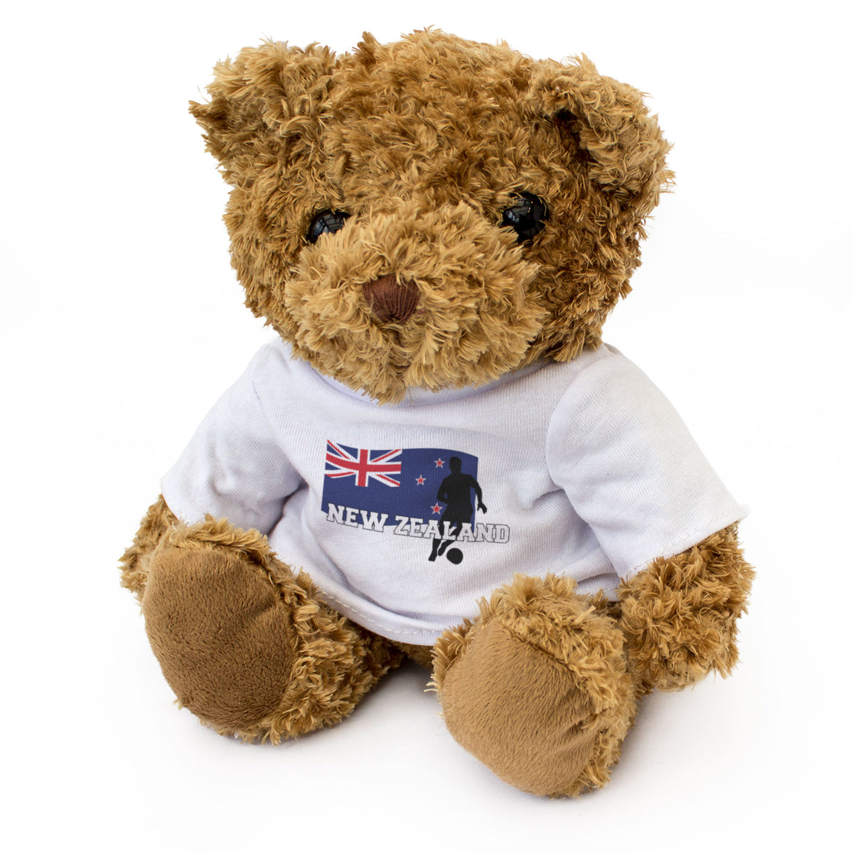 NEW ZEALAND FLAG (SOCCER) - Teddy Bear - Cute - Kiwi Football Fan Gift Present