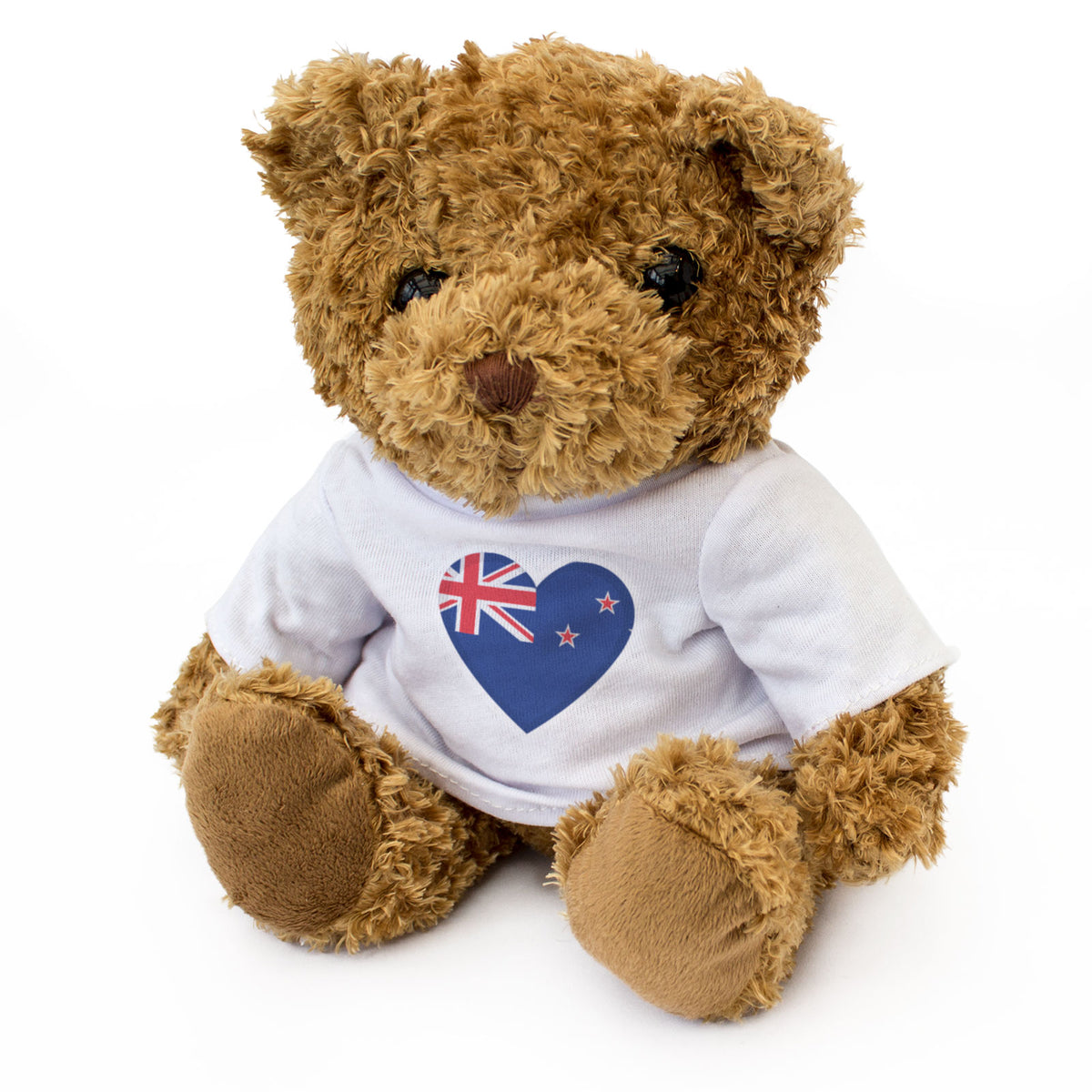 NEW ZEALAND FLAG HEART - Teddy Bear - Cute Cuddly Soft - Kiwi Gift Present
