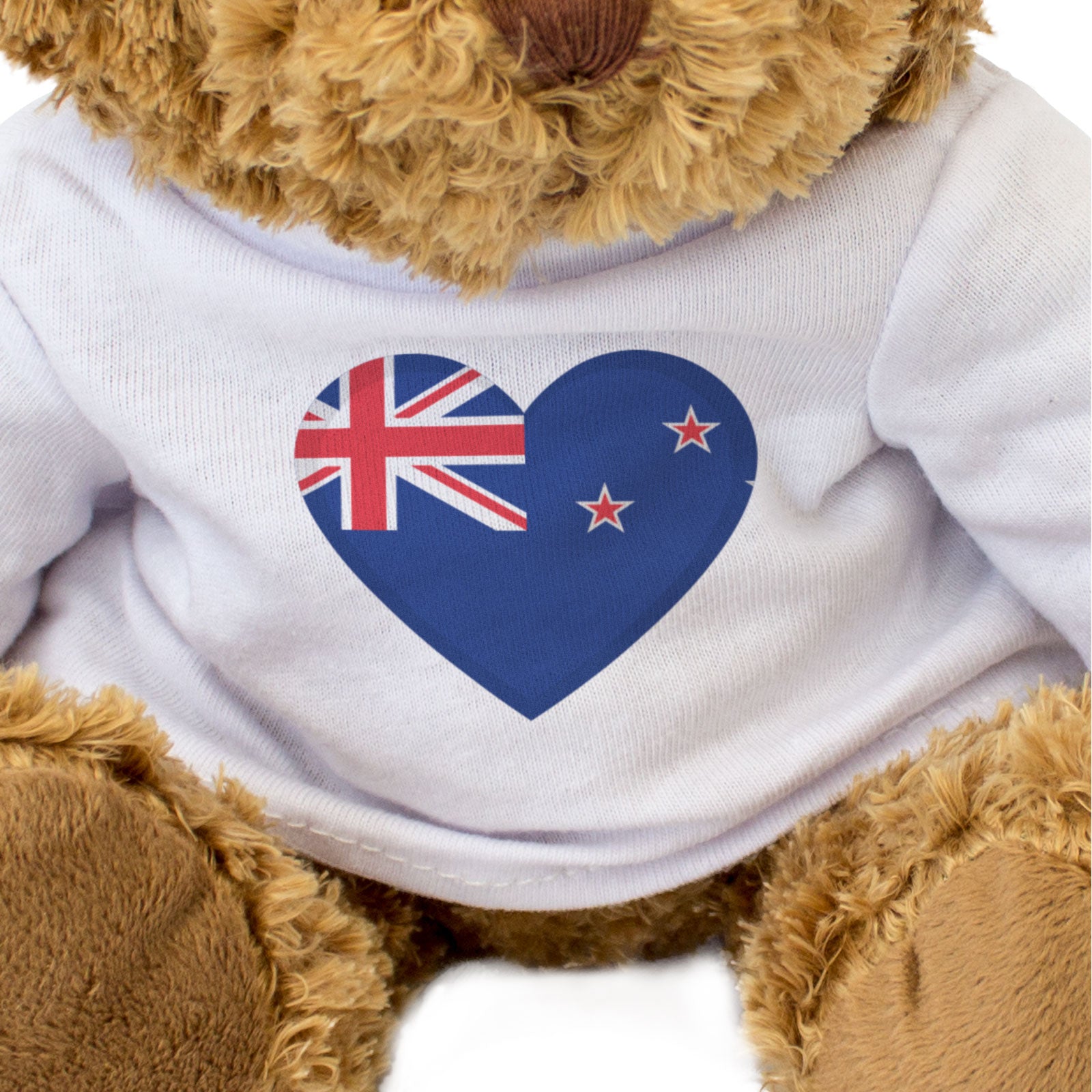 NEW ZEALAND FLAG HEART - Teddy Bear - Cute Cuddly Soft - Kiwi Gift Present