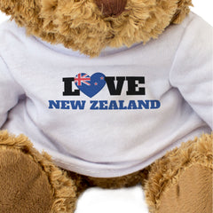 LOVE NEW ZEALAND (FLAG HEART) - Teddy Bear - Funny - Kiwi Souvenir Gift Present