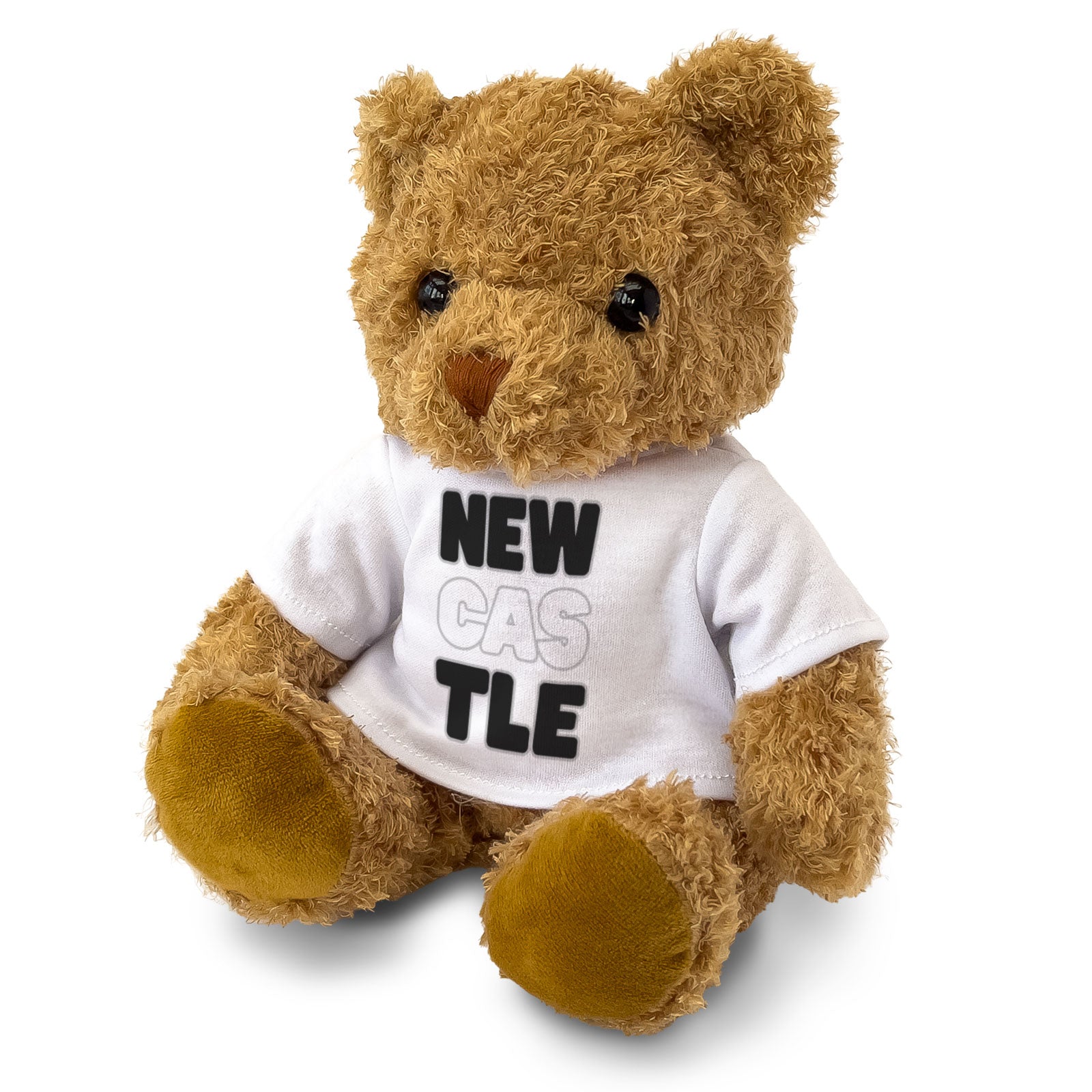 NEWCASTLE (BLACK & WHITE) - Teddy Bear - Cute Soft - Funny Geordie Gift Present