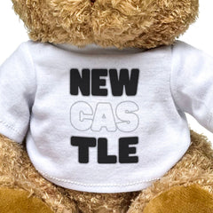 NEWCASTLE (BLACK & WHITE) - Teddy Bear - Cute Soft - Funny Geordie Gift Present