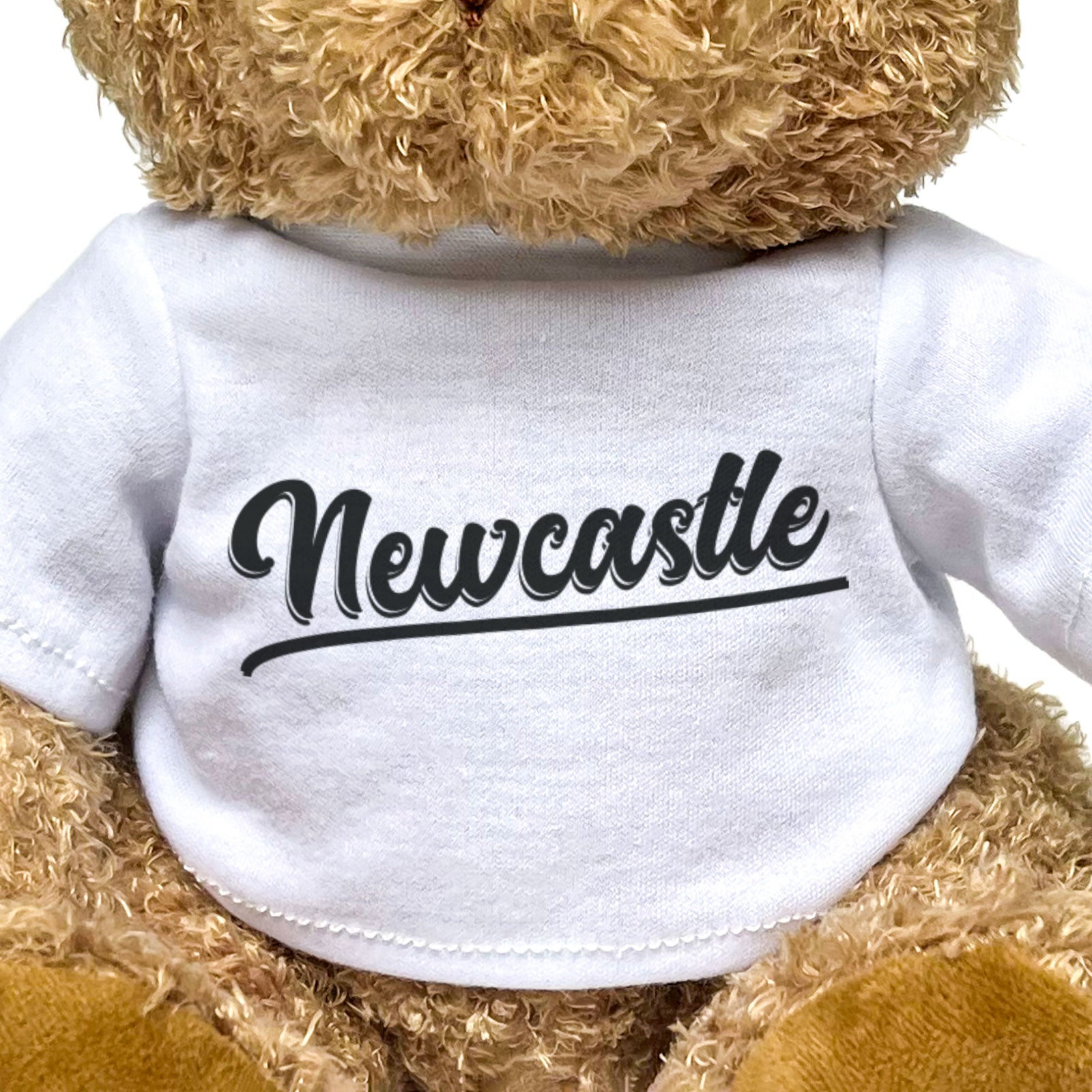 NEWCASTLE (SCRIPT) - Teddy Bear - Cute Soft Funny - Geordie Gift Present
