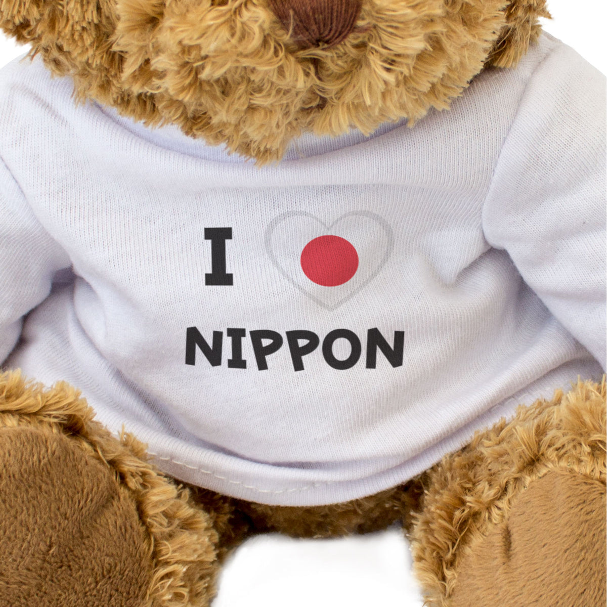 I Love Nippon Flag - Teddy Bear - Japan Fan Gift Present