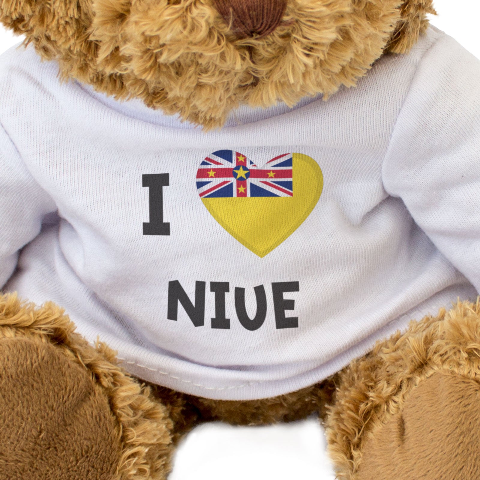 I LOVE NIUE FLAG - Teddy Bear - Cute Cuddly - Funny New Zealand Gift Present