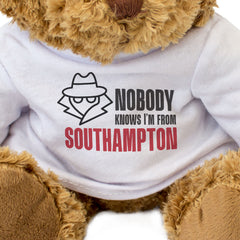 NOBODY KNOWS I'M FROM SOUTHAMPTON (SPY) - Teddy Bear - Funny Play-Off Final Gift