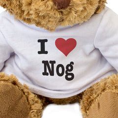 I LOVE NOG - Teddy Bear - Cute Cuddly Soft Adorable - Gift Present