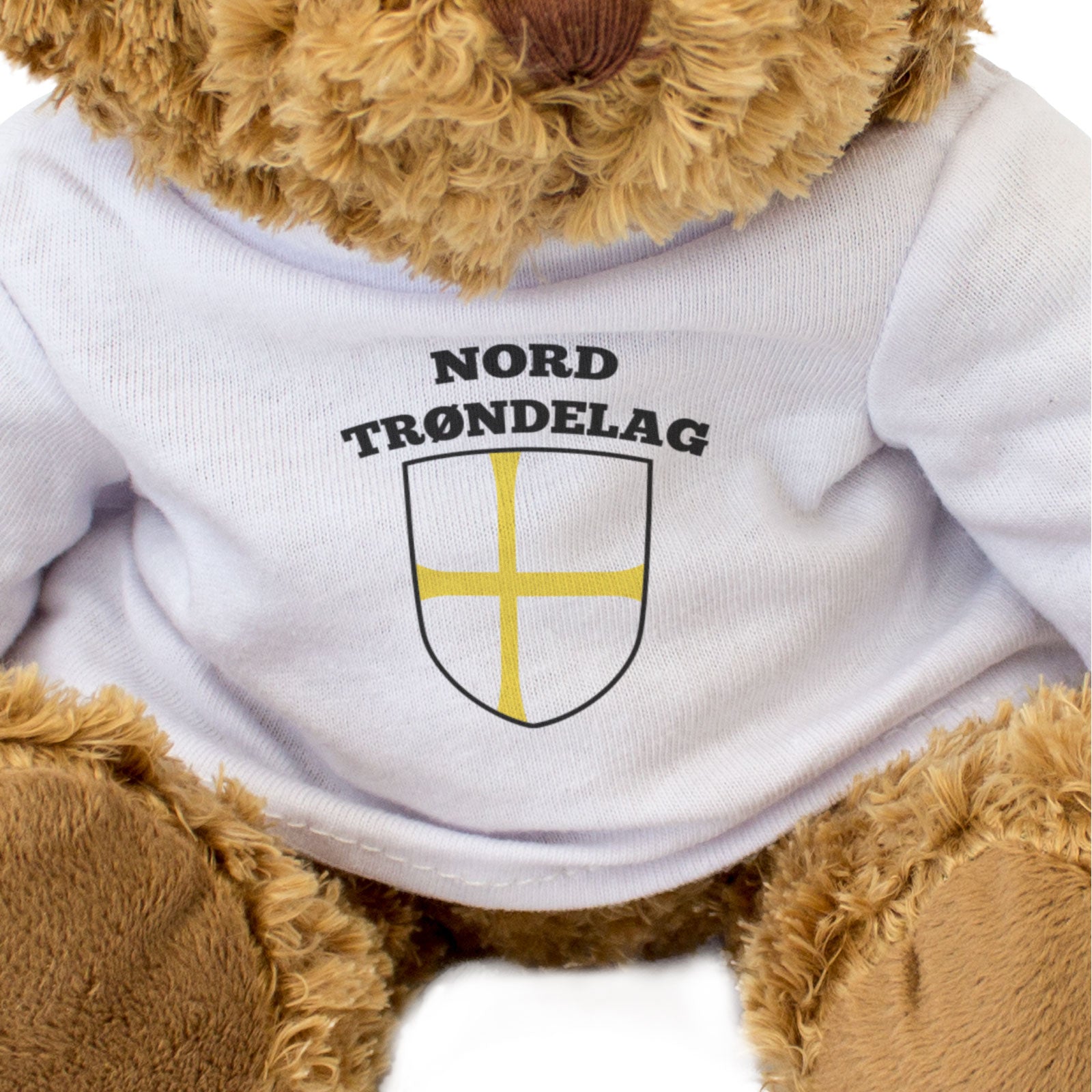 NORD TRØNDELAG FLAG - Teddy Bear - Cute Cuddly Soft - Norway Gift Present