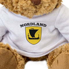 NORDLAND FLAG - Teddy Bear - Cute Cuddly Soft Adorable - Norway Gift Present
