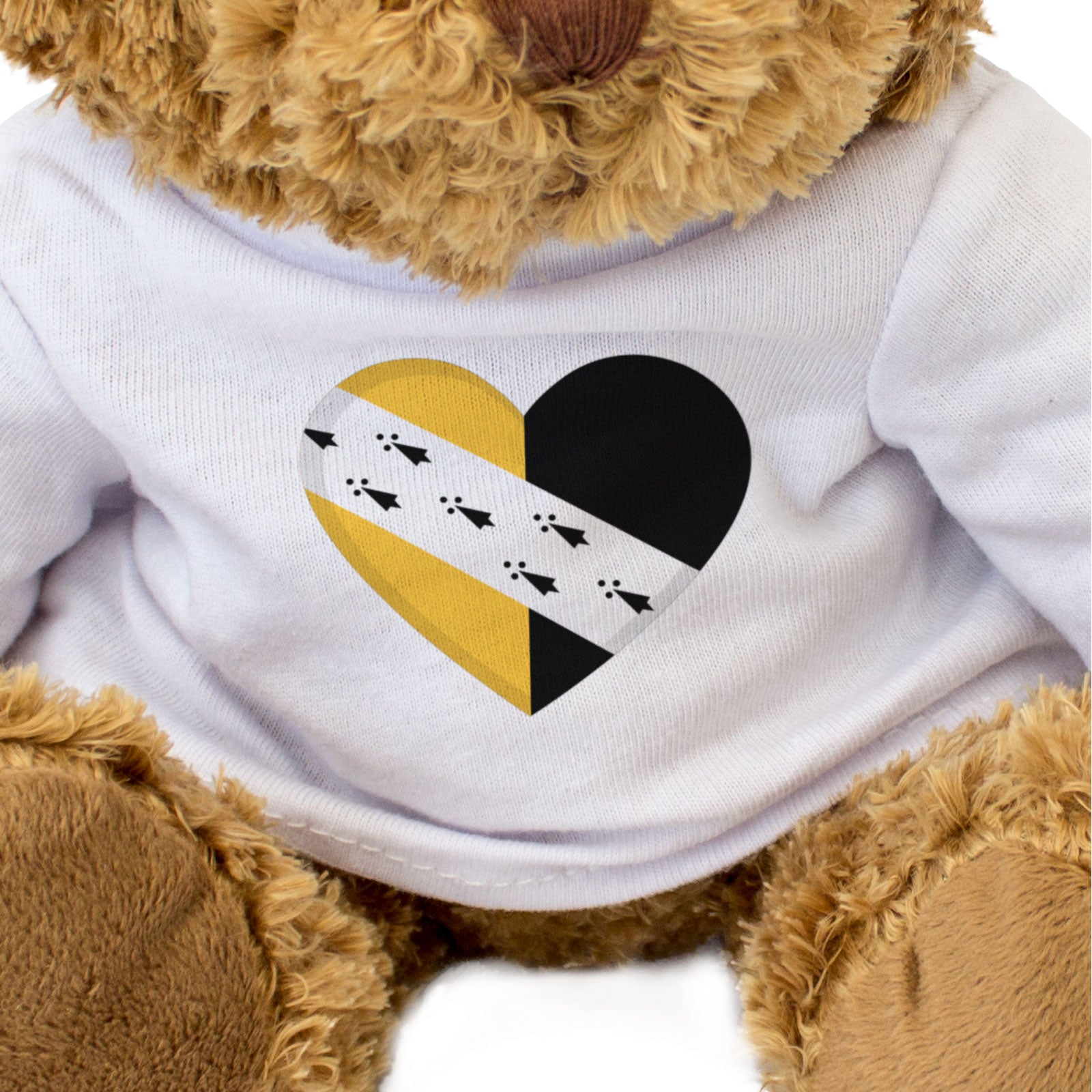 NORFOLK FLAG HEART - Teddy Bear - Cute Cuddly Soft - Gift Present