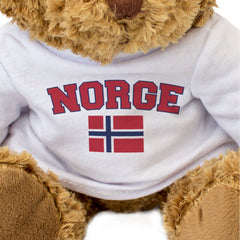 NORGE + FLAG - Teddy Bear - Cute Funny Soft - Norway Souvenir Gift Present