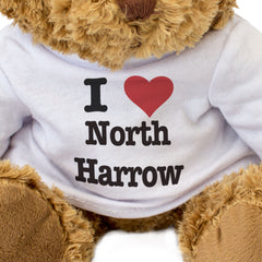 I LOVE NORTH HARROW - Teddy Bear - Cute Cuddly Soft Adorable - Gift Present