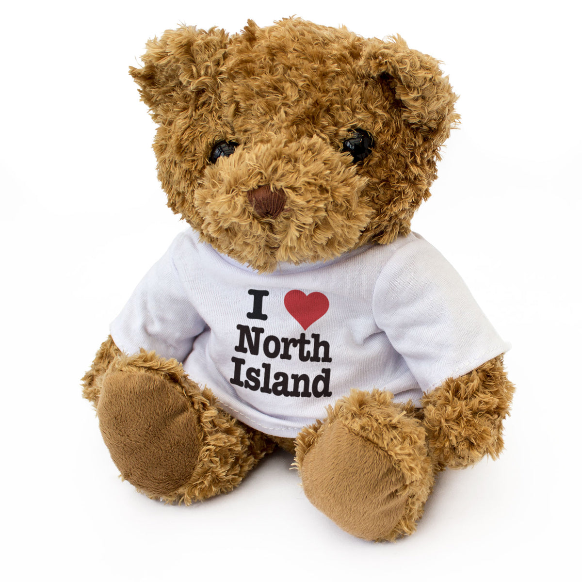 I LOVE NORTH ISLAND - Teddy Bear - Cute Cuddly Soft - New Zealand Gift Present