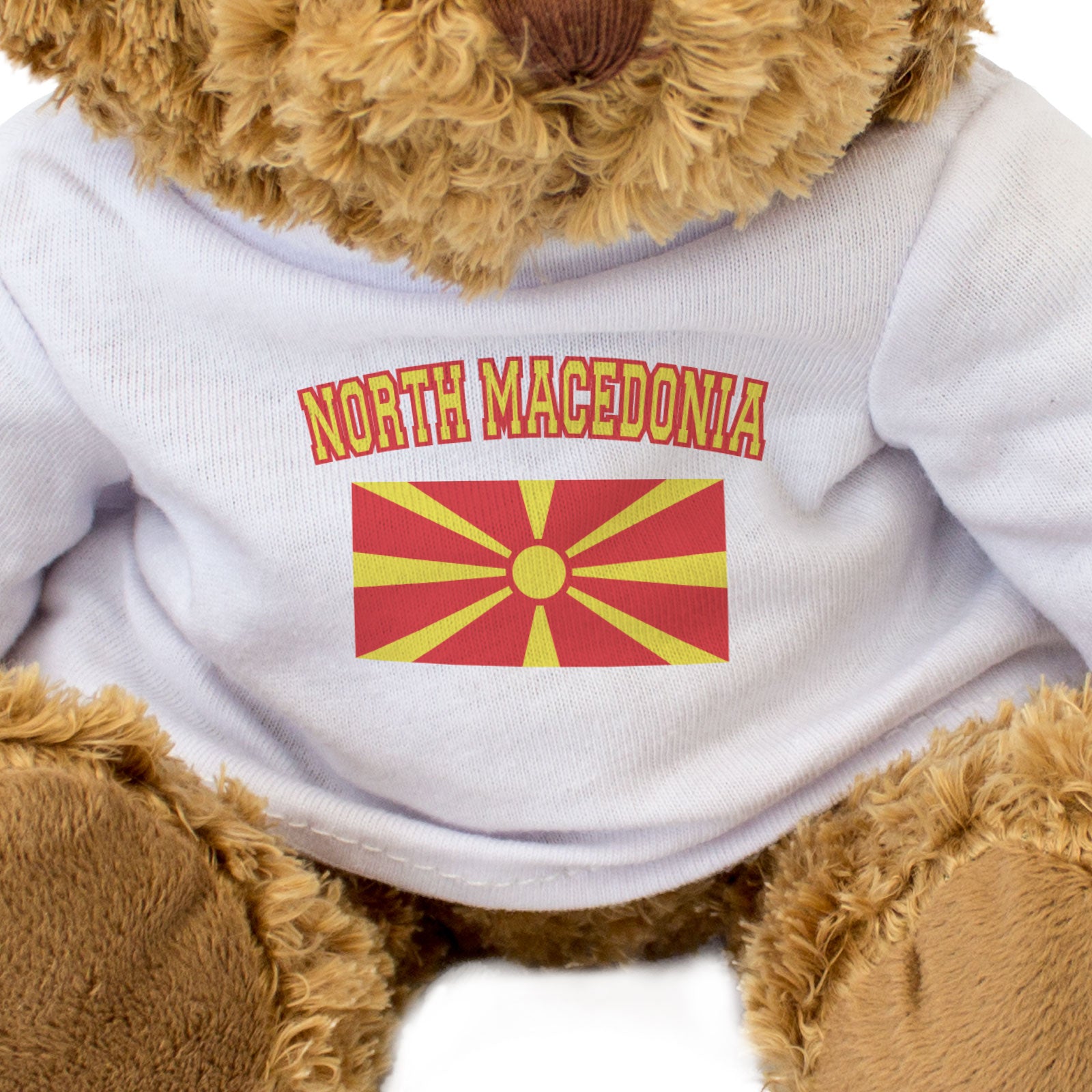 NORTH MACEDONIA + FLAG - Teddy Bear - Cute Funny Souvenir Gift Present - Image 3