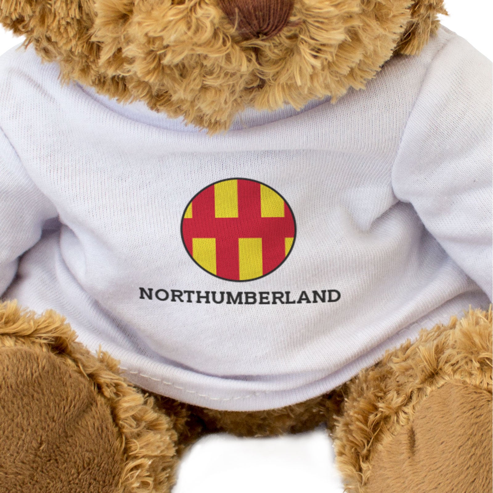 NORTHUMBERLAND COUNTY FLAG ROUNDEL - Teddy Bear - Cute Cuddly - Gift Present