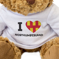 I Love Northumberland Flag - Teddy Bear