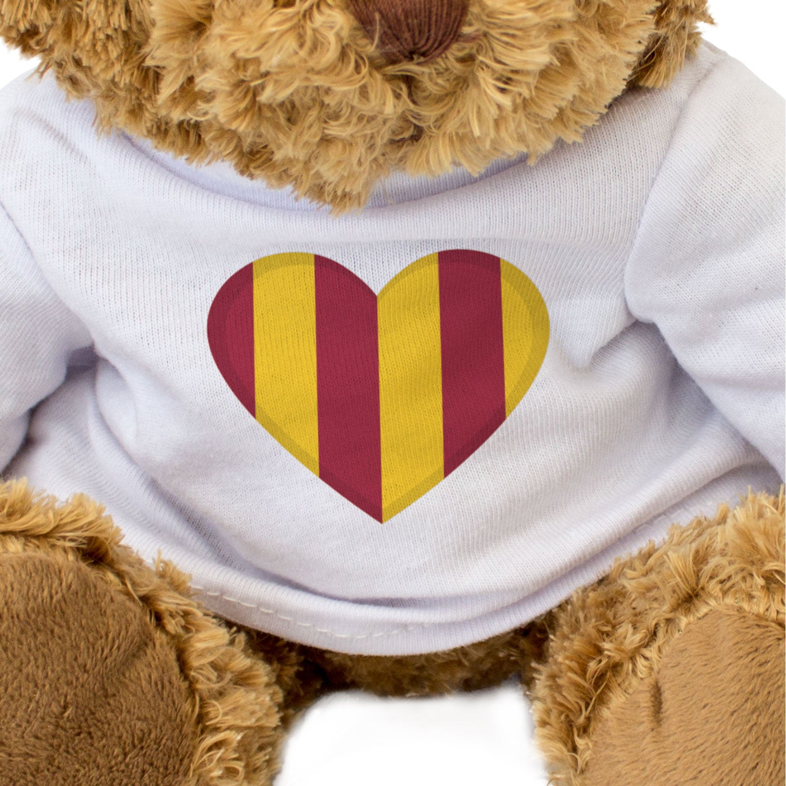 NORTHUMBRIA FLAG HEART - Teddy Bear - Cute Cuddly Soft - Gift Present