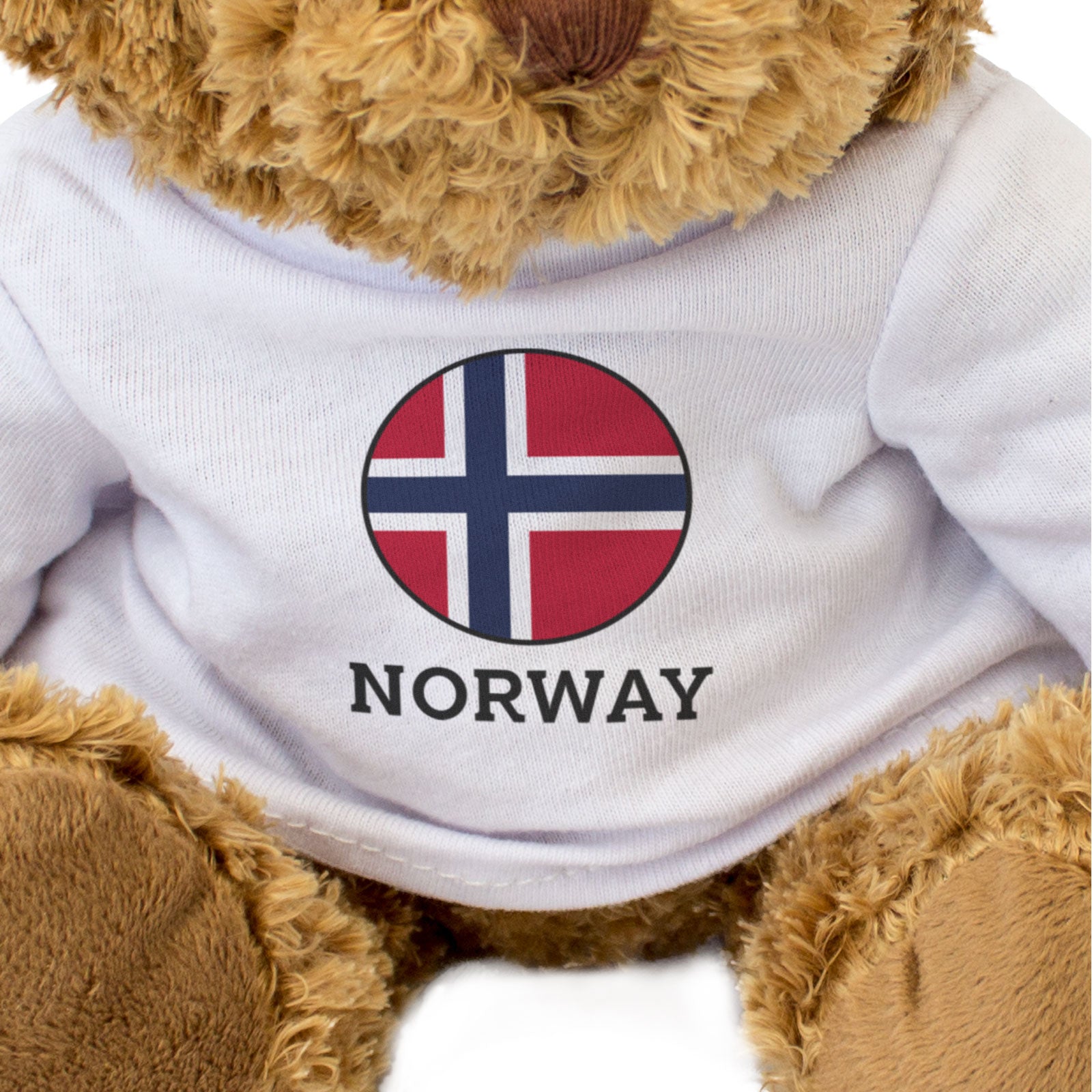 NORWAY FLAG ROUNDEL - Teddy Bear - Cute Cuddly Soft - Norwegian Gift Present