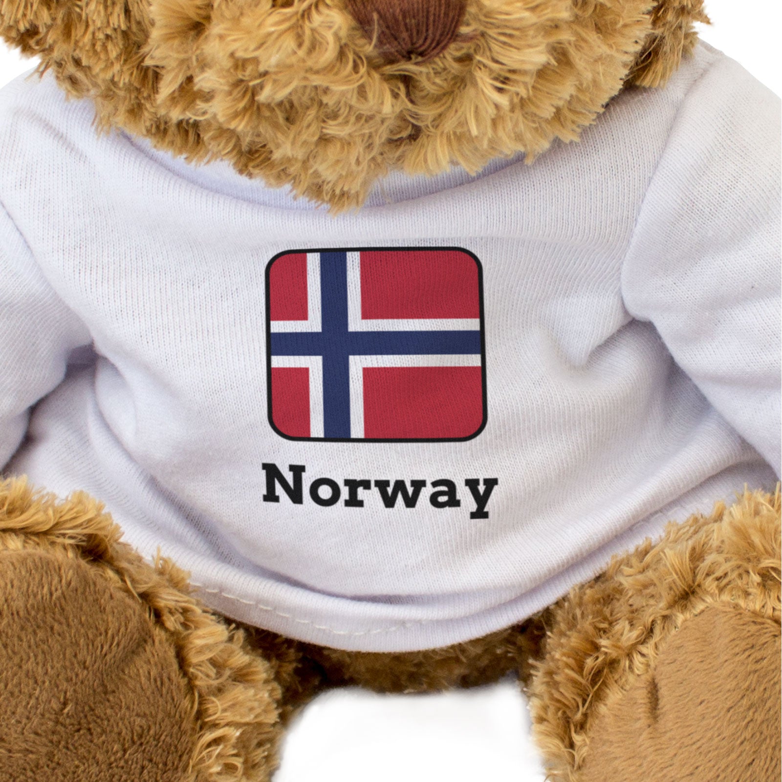 NORWAY FLAG SQUARE - Teddy Bear - Cute Funny - Norwegian Souvenir Gift Present