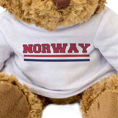 NORWAY FLAG STRIPES - Teddy Bear - Cute Funny - Norwegian Souvenir Gift Present