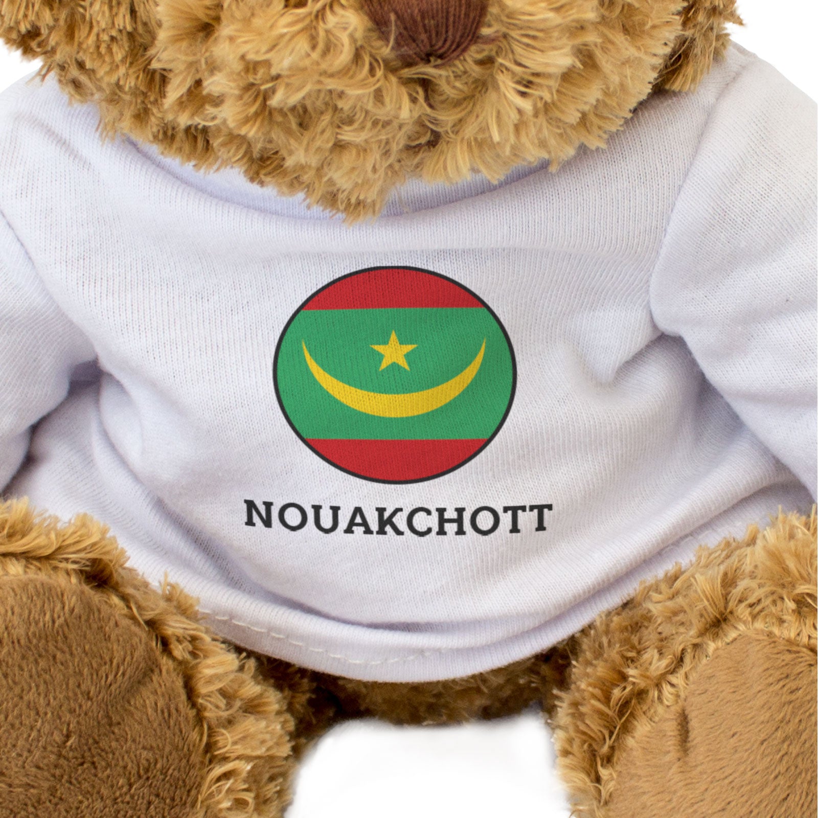 NOUAKCHOTT (MAURITANIA FLAG ROUNDEL) - Teddy Bear - Funny Souvenir Gift Present