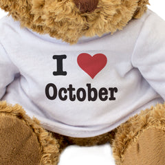 I Love October - Teddy Bear